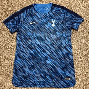 Camiseta Nike Tottenham Hotspur Pre-Partido 2018/19 Azul Talla L Fútbol Glitch Jersey - Imagen 1 de 10
