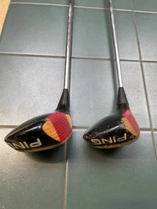 Vintage Golf Clubs 2x RH Ping Zing Large Wood Head Woods Driver 3 Wood See Desc - Picture 1 of 16