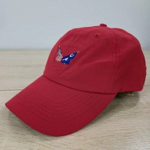 Men's Adjustable OSFA Imperial Secession Golf Club Top 100 Red Polyester Hat Cap - Picture 1 of 7
