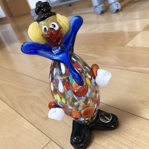 Rare Murano Glass Venetian Vintage Clown Ornament 6.3inch - Picture 1 of 8