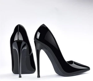 NWOT GENSHUO 9 Pumps Pointy Toe Stiletto Sexy High Heels 4.7" 126599 - Picture 1 of 5