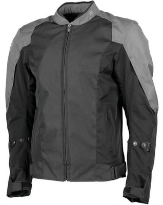 Speed & Strength Moment of Truth Mens Textile Motorcycle Jacket Black/Gray LG - Image 1 of 2