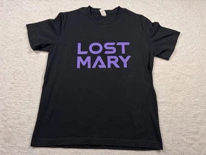 Lost Mary Men's Graphic T-Shirt Black Purple Print Streetwear Cotton Men’s M New - Picture 1 of 8