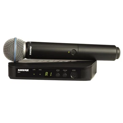 Shure BLX24/PG58 Handheld Wireless System - H9: 512.125-541.800MHz SKU#1960435 - Image 1 of 2