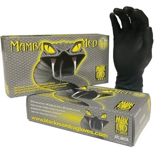 Guanti monouso in nitrile nero Mamba L - Foto 1 di 1