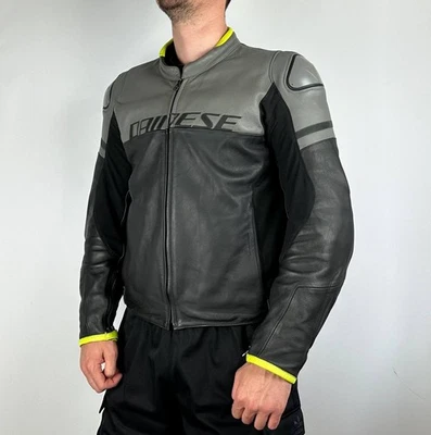 Dainese Motorcycle Niker Leather Jacket + Protection Size 60 - Image 1 of 4