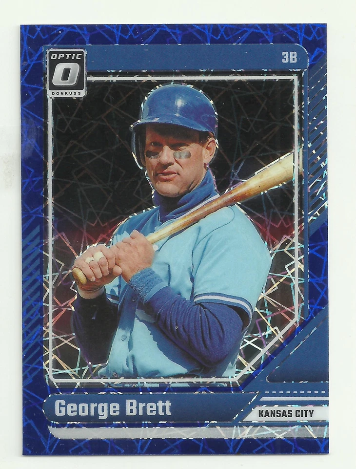 Panini Donruss Optic George Brett #3 Blue Velocity Prizm Kansas City Royals 2024 Foto 1 de 1