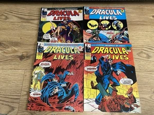 Marvel Dracula Lives Comic Bundle Issues 33,34,35 & 36 June 1975 Editions - Imagen 1 de 12