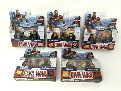 Marvel Minimates Capitán América Civil War Set Lote Iron Man Black Widow Vision  Foto 1 de 4
