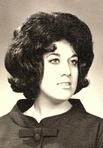 Vintage 1960's Photograph Studio Portrait Cute Brunette Girl Big Hair - Picture 1 of 2