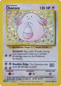 Chansey 015/034 CLV Pokemon Juego de Cartas Coleccionables Colección Clásica Casi Nuevo - Imagen 1 de 1