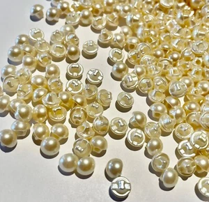 20 Tiny Pearl Shank Buttons 5mm A51-9 AUSSIE SELLER - Picture 1 of 4