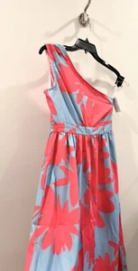 NEW One Shoulder Pink Floral Maxi Dress Wedding guest Vacation - Size Small - Picture 1 of 5