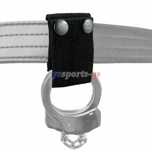 Fondina porta manette doppia sicurezza chiusura a scatto adatta fino a 2" cintura da lavoro - Foto 1 di 12