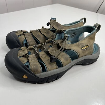 KEEN Newport Hiking Sandals Womens Brown/Blue Waterproof SM 0109 SM0109 Sz 10 - Image 1 of 4