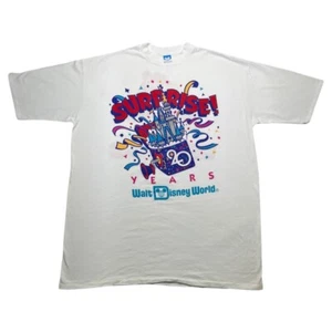 VTG Disney 20th Anniversary Surprise Shirt OS Mega Print Character Fashion 90s - Picture 1 of 5