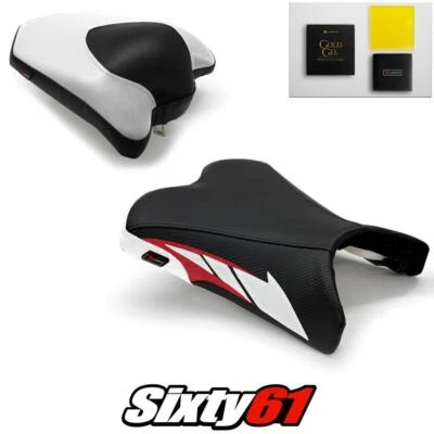 雅马哈 FZ6R 座椅套和凝胶 2009 - 2015 2016 2017 白色红色 Luimoto 碳纤维 — 第 1/4 张图片