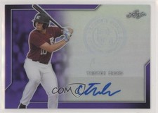 2017 Leaf Perfect Game National Showcase Purple Prismatic /25 Triston Casas Auto