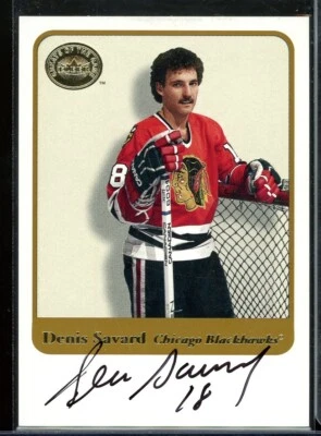 2001-02 Fleer Greats of the Game Autographs #22 Denis Savard - Image 1 of 2