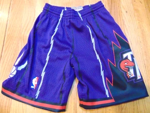 MITCHELL & NESS NBA HWC TORONTO RAPTORS SWINGMAN SHORTS SIZE YOUTH S (8) - Picture 1 of 3