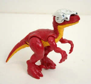 Fisher Price Imaginext Raptor Velociraptor Dinosaur Dino Red Yellow Toy Figure - Picture 1 of 3