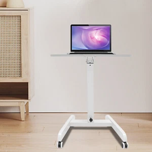 Mobile Standing Desk Standing Desk Lectern Portable Computer Workstation 15kg - Picture 1 of 22