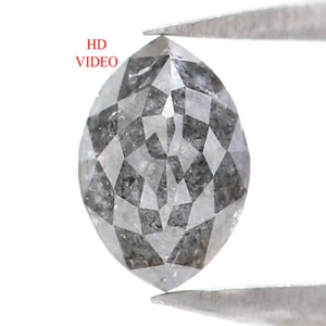 0.39 CT Natural Loose Marquise Diamond 5.70 MM Salt And Pepper Diamond LQ8833 - Picture 1 of 8