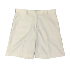 EP Pro Short Women 10 Eggshell Flat Front Chino Breathable High Rise Pocket Golf - Picture 1 of 9