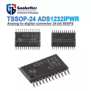 SMD ADS1232IPWR convertitore analogico-digitale 24 bit 80SPS TSSOP-24 - Foto 1 di 5