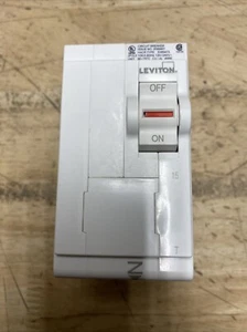 Leviton Circuit Breaker Standard 2-Pole 15 Amp 120 V/240V Thermal Magnetic🔥 - Picture 1 of 2