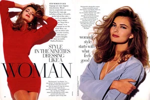 Walter Chin Paulina Porizkova 1991 8 páginas moda revista editorial - Imagen 1 de 4