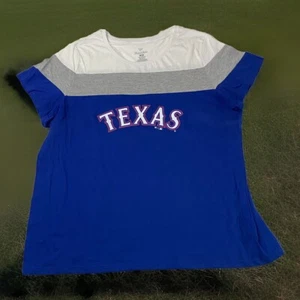 Womens MLB Texas Rangers T Shirt 2X Baseball Shirt Fanatics - Picture 1 of 10