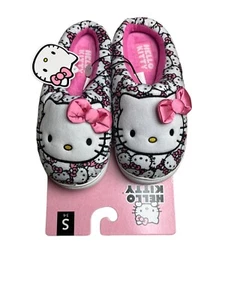 Sanrio Hello Kitty Pink And White Slippers Women’s Size Small 5/6 New With Tags - Picture 1 of 4