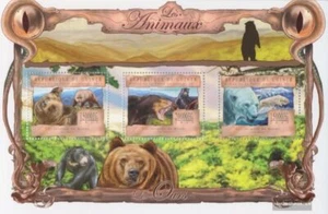 Guinea 9837-9839 Sheetlet nuevo con goma original 2013 osos - Imagen 1 de 1