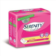 30 X 2 - 60 SERENITY LIGHT LADY EXTRA - TAMPONI ASSORBENTI SOTTILI E COMPATTI