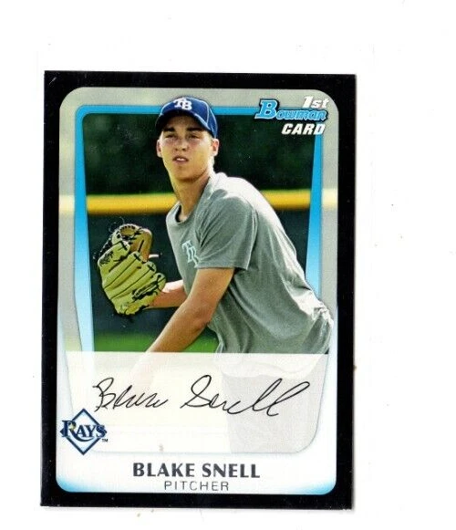 Tarjeta de novato Dodgers 2011 Bowman Draft Picks & Prospects Blake Snell 1st Bowman Foto 1 de 1