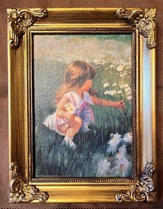 1992 Zolan “Daisy Days” Artwork First Canvas Transfer W/COA NIB Free Shipping - Picture 1 of 3