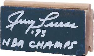 Autographed Jerry Lucas Knicks Floor Board