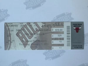 2008 Portland Trail Blazers at Chicago Bulls BO Ticket 1/3/08 - Picture 1 of 1