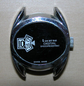Vintage Lucerne Digital / Direct Read Unisex Mechanical Wristwatch Swiss Made
