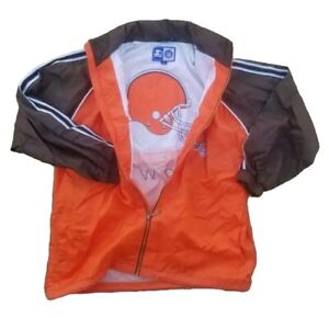 Vintage 90's Starter Cleveland Browns NFL Brown Orange Jacket Size XL Joe Flacco