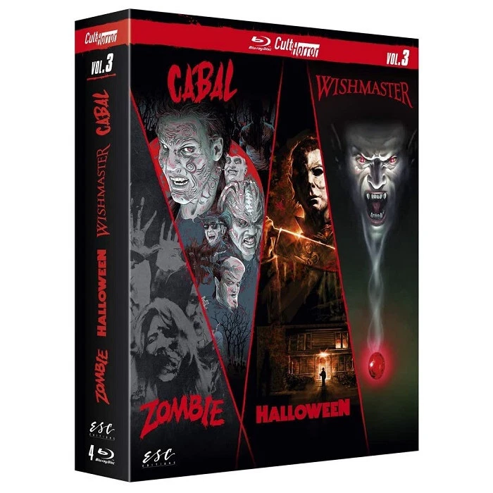 Cult'horror Cabal / Zombie / Halloween / Wishmaster BOX BLU-RAY NEW - Image 1 of 1