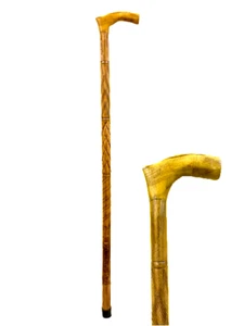 Holz Gehstock - schönes Design - bis 36 Zoll Länge - leichtes Holz - Bild 1 von 8