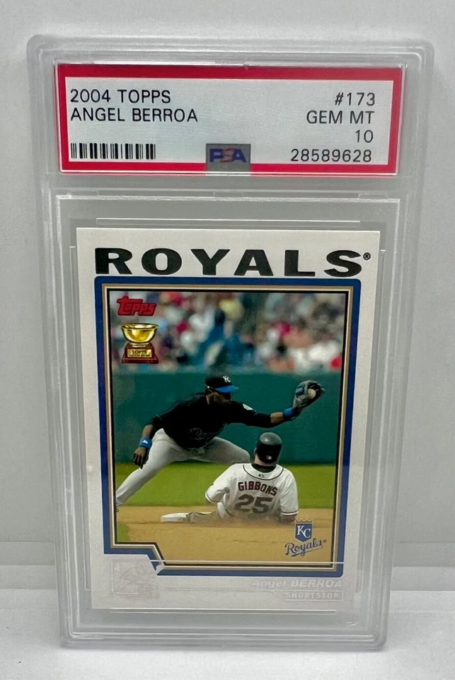 2004 Topps #173 Angel Berroa PSA 10 GEM Rookie AS Cup Kansas City Royals POP 4! - Изображение 1 из 1