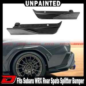 Matte Black Fits 22-25 Subaru WRX 5th VB DTO Style Rear Bumper Lip Splitter - Picture 1 of 5