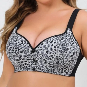 Sujetador de copa a copa de una talla grande Sujetador de mujer Ropa interior transpirable Inalámbrico Talla grande - Imagen 1 de 6