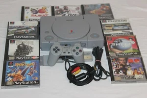 Playstation 1 / Ps1 -Sony Konsole + Controller + Alle Kabel + 3 Gratis Spiele - Bild 1 von 1