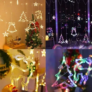 Christmas Snowman Star Lights Holiday Window Decoration LED Holiday Lights Decor - Picture 1 of 16