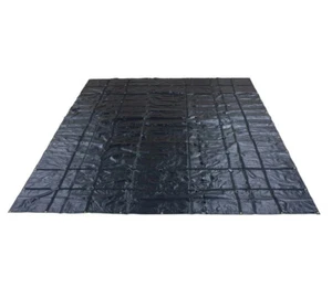 16' x 27' Flatbed Truck Tarps 18oz Steel Tarp - Black - Picture 1 of 12