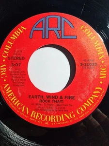 EARTH WIND & FIRE - AFTER THE LOVE HAS GONE / ROCK THAT 45RPM VG+ F10 - Picture 1 of 2